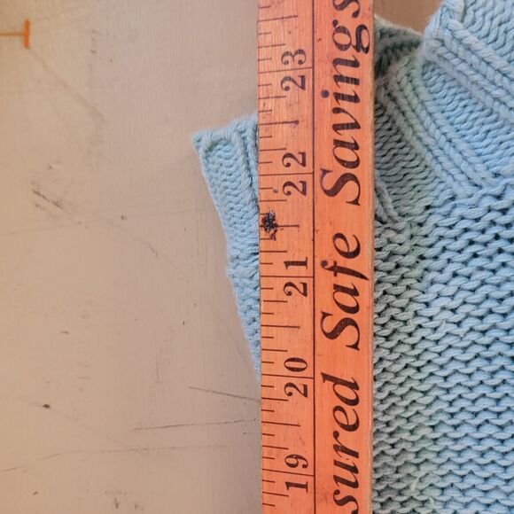 Vintage Hunters Run Cardigan Sweater Womens Large Blue Cable Knit Academia - Picture 7 of 10